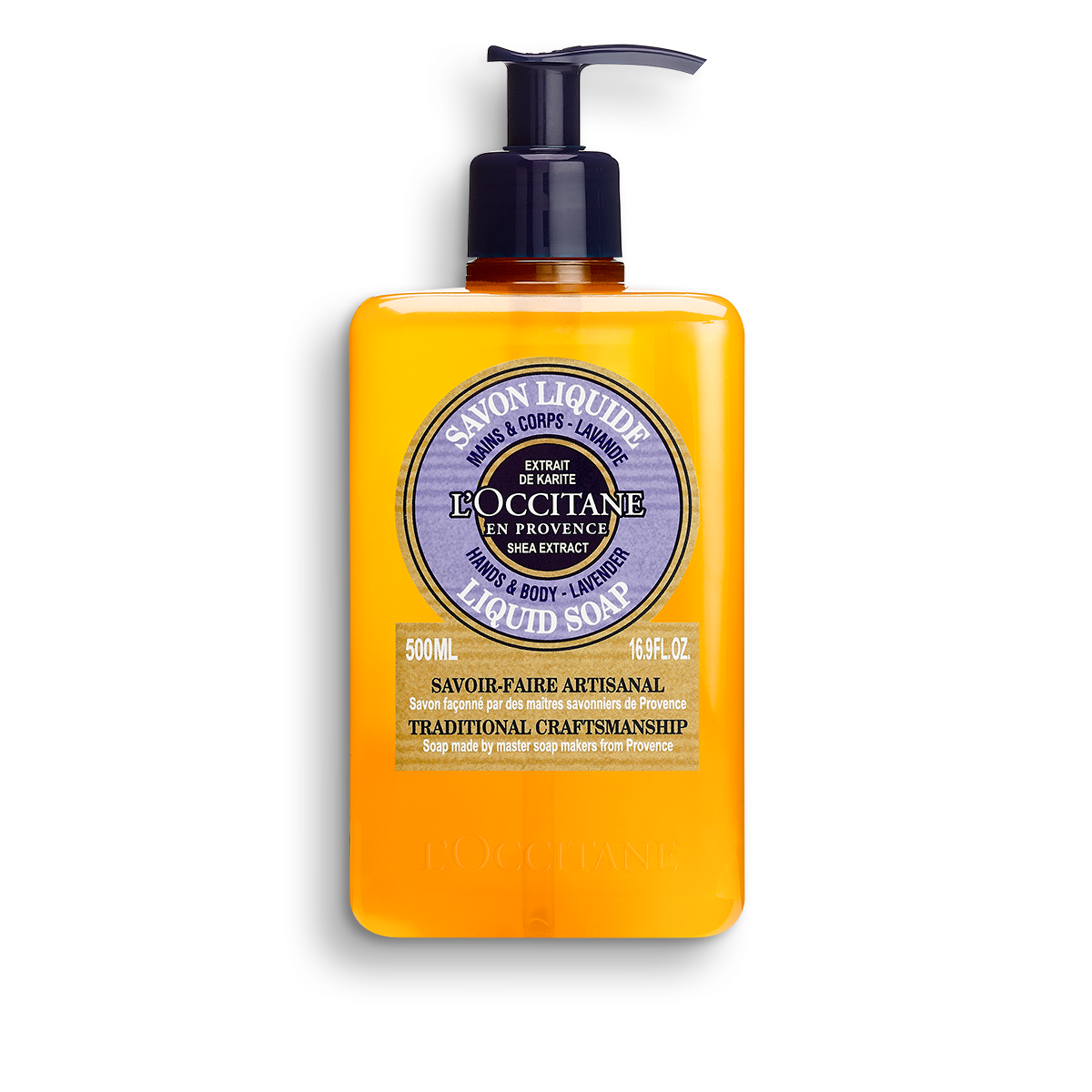 Jabón líquido manos y cuerpo Karité Lavanda 500ml