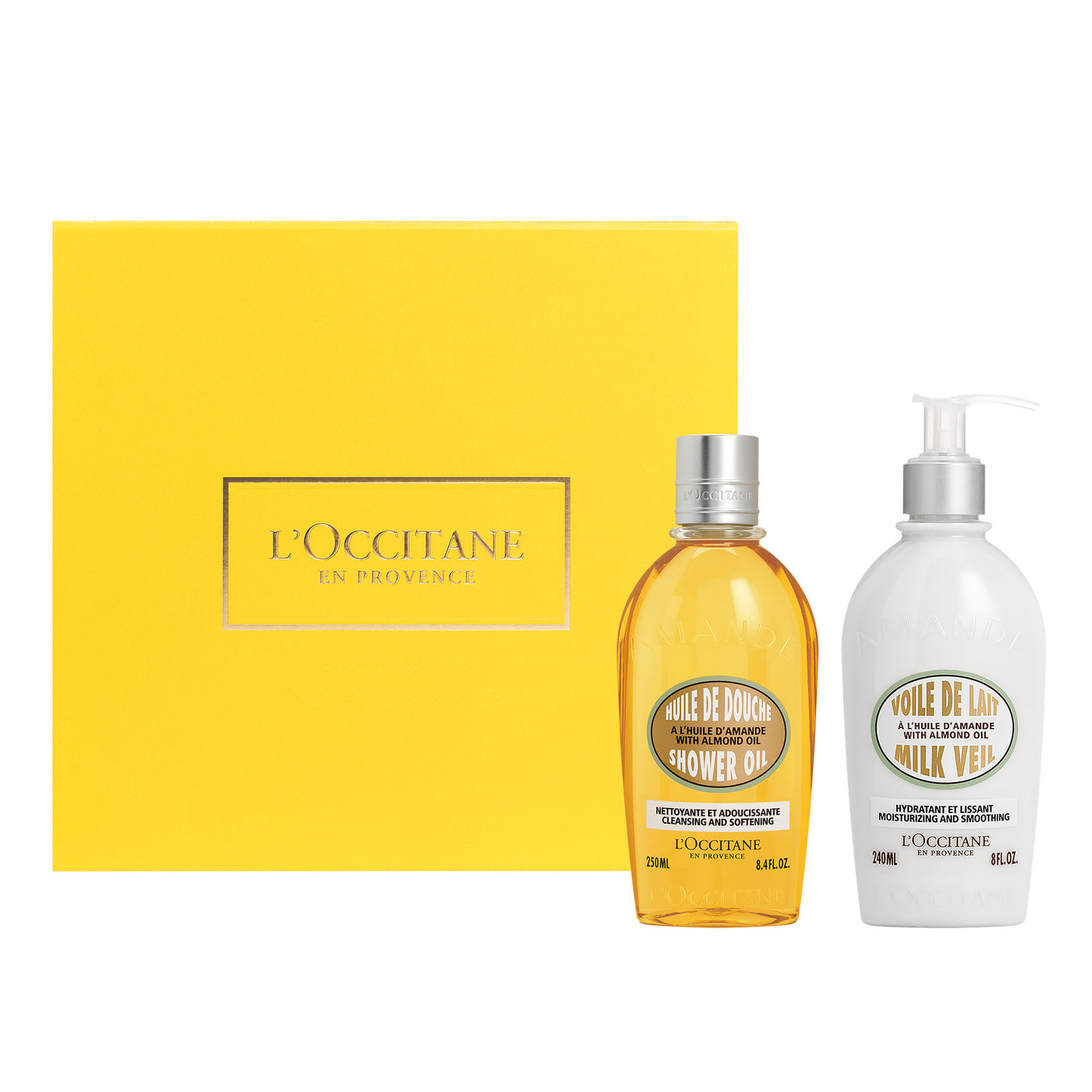 Dúo Aceite de Ducha y Velo de Leche de Almendras