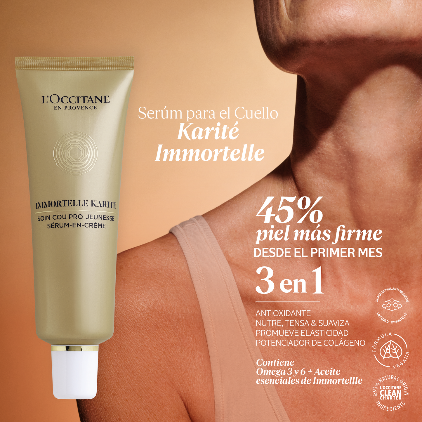 Serúm para el Cuello y Escote Karité Immortelle 50ml