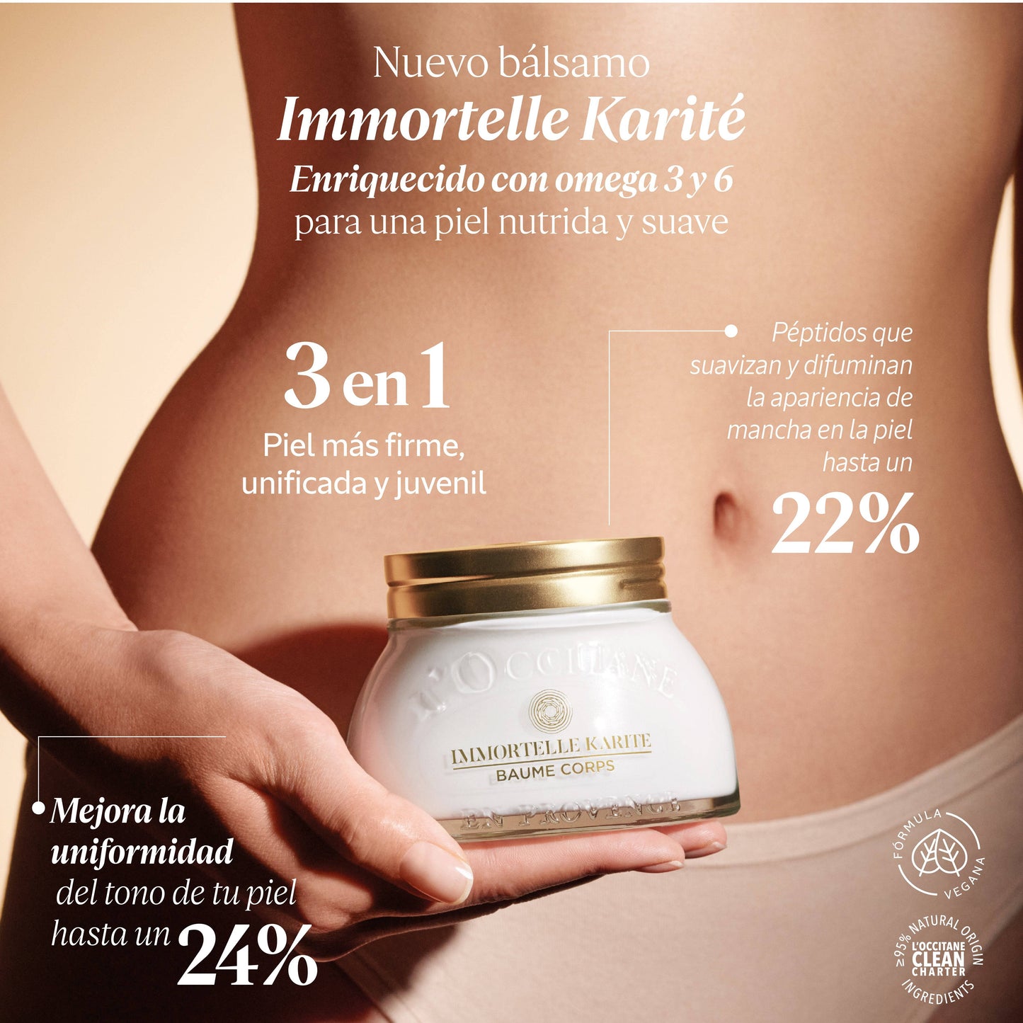 Bálsamo aterciopelado corporal Karité Immortelle 200ml