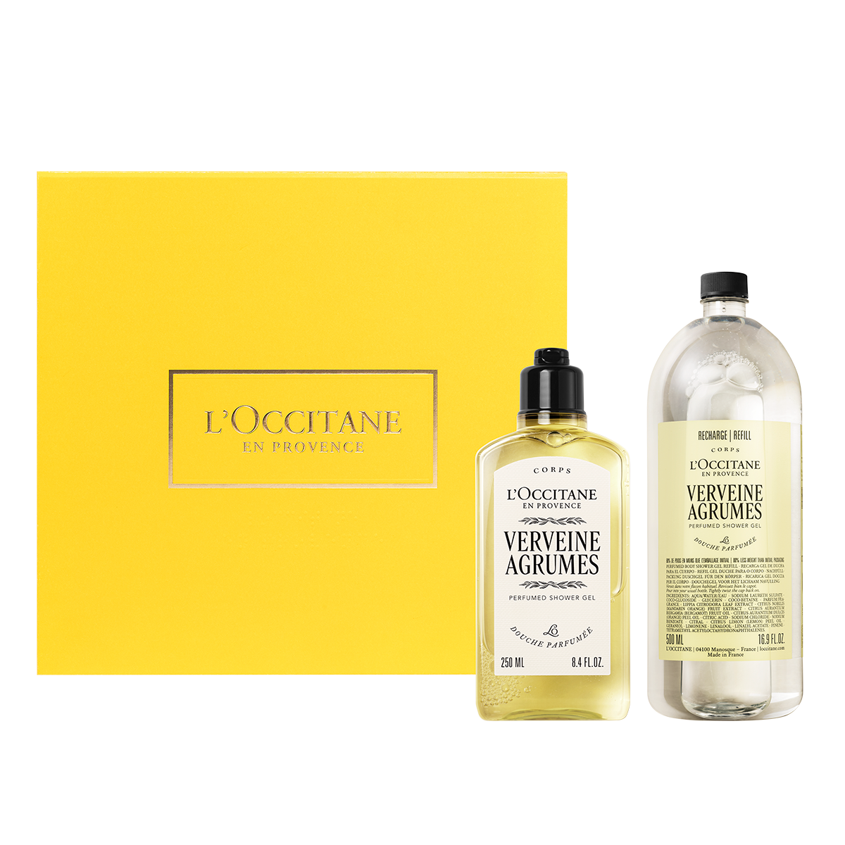 Dúo Refill Gel de Ducha Verbena Cítrica