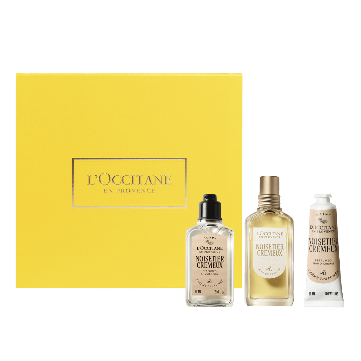 Ritual Noisetier Crémeux (Avellana Cremosa): Gel de Ducha, Perfume 50ml & Crema para manos 30ml
