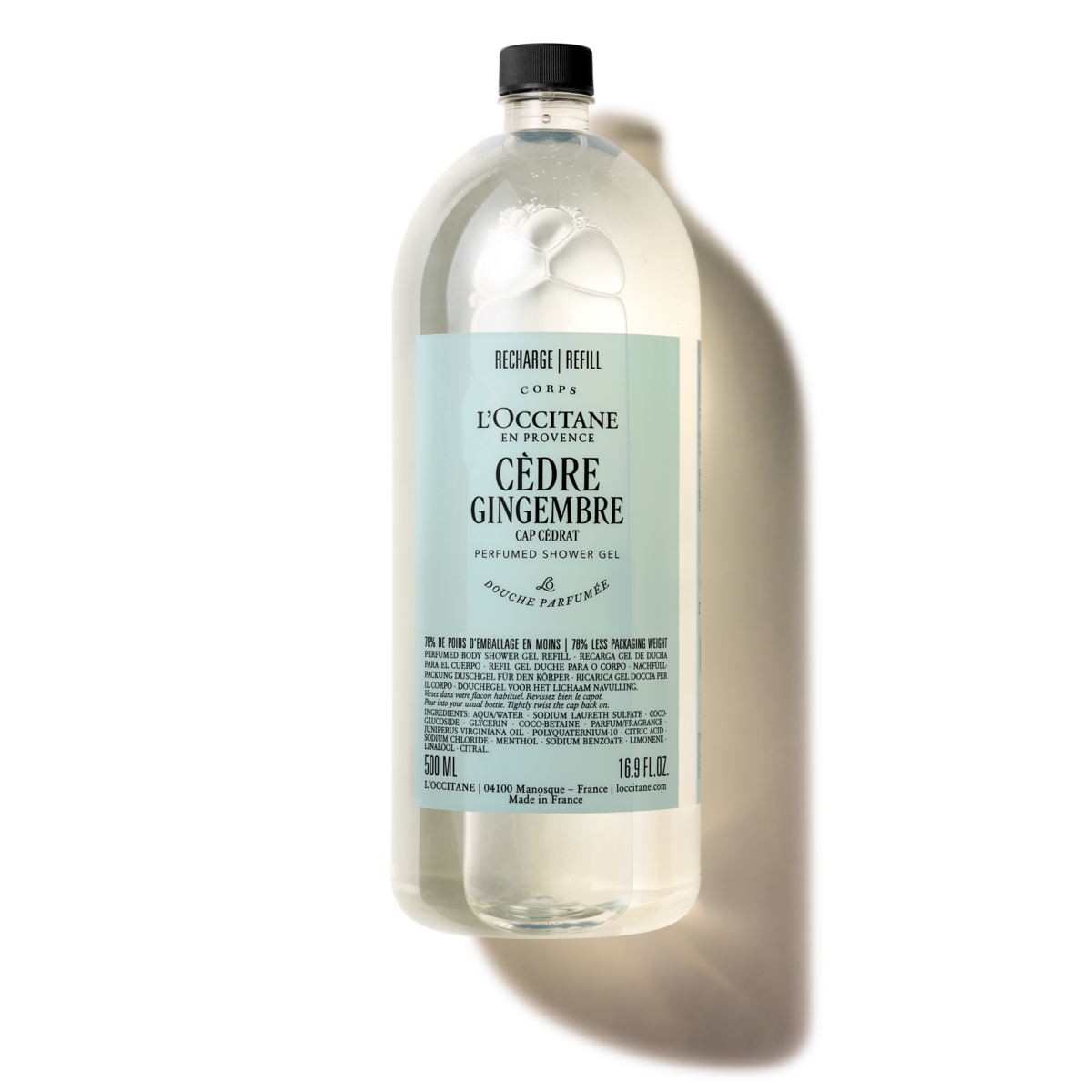 Eco Refill Gel de Ducha Cèdre Gingembre (Antes Cap Cédrat) 500ml
