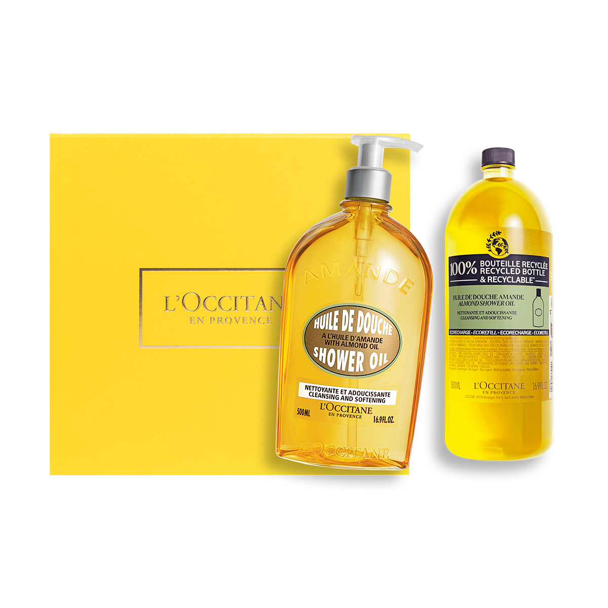 Set Refill Aceite de Ducha Almendra