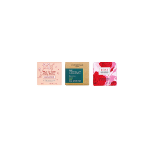 Jabón sólido Flor de Cerezo y Cap Cédrat + Jabón Sólido Rosa GRATIS