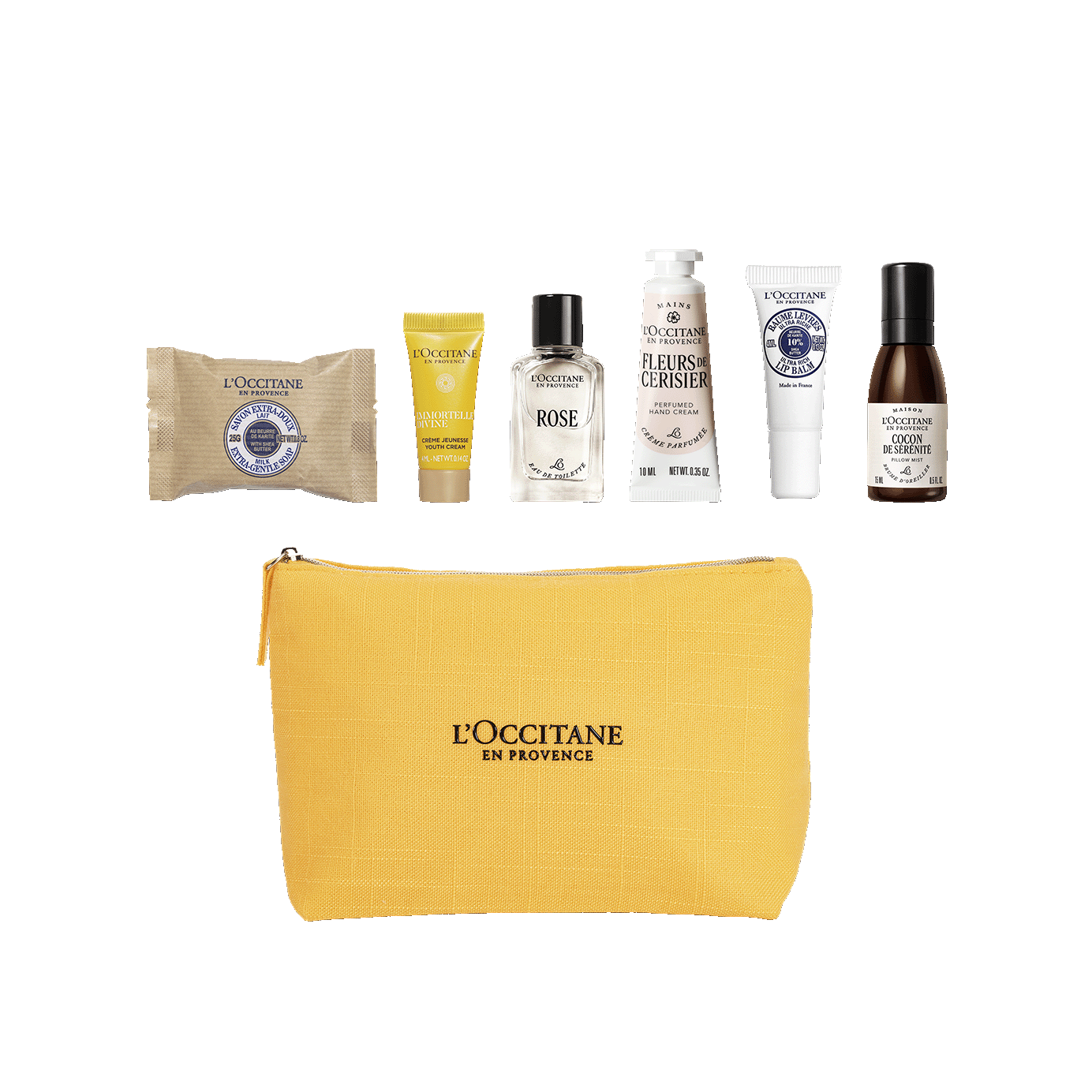 Kit Exclusivo Regalo íconos L’Occitane | Ducha • Hidratación • Relajación 