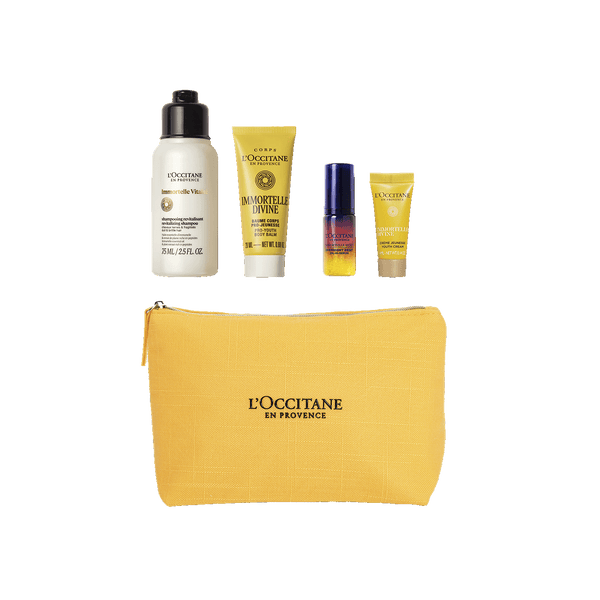 Kit Rutina Descubrimiento Corporal Immortelle | Ducha • Exfoliación • Vitalidad