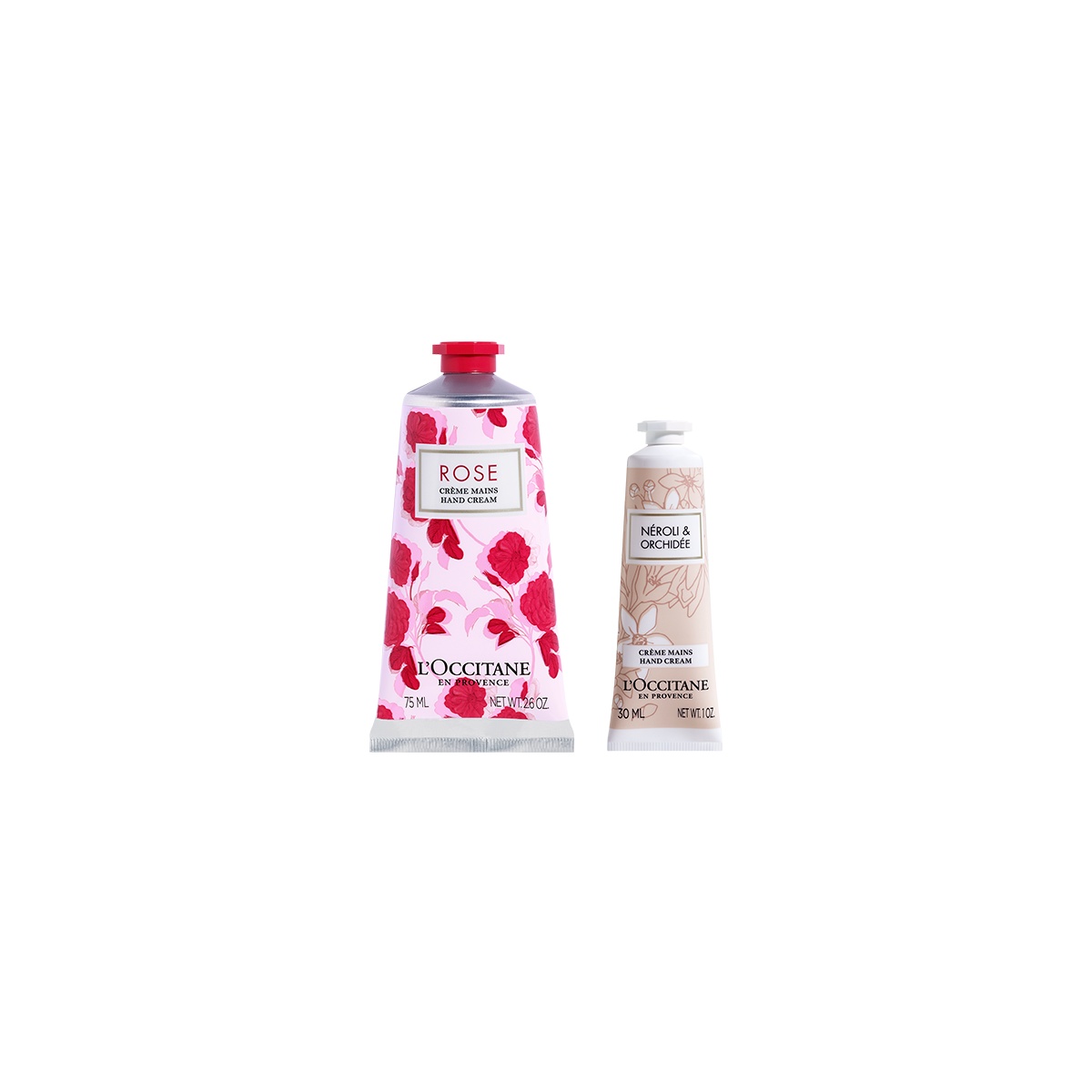 Crema para Manos Rosa 75ml + Crema para Manos Nerolí & Orquídea GRATIS