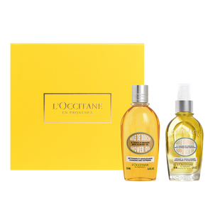 Dúo Aceite de Ducha y Aceite de Elasticidad de Almendras