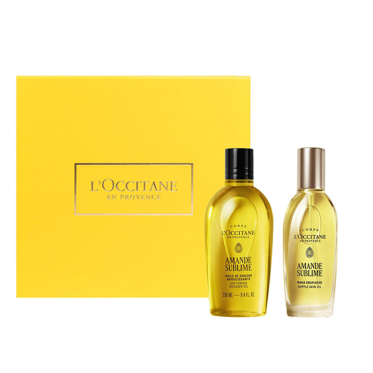 Dúo Almendra Sublime: Aceite de Ducha & Aceite de Elasticidad
