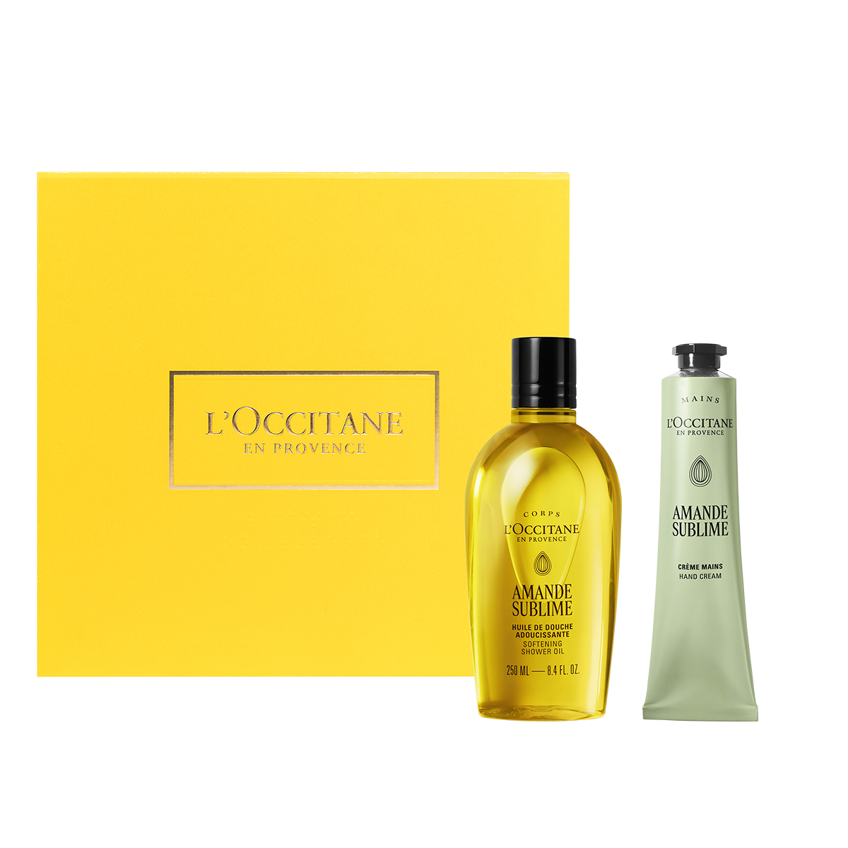 Dúo Almendra Sublime: Aceite de Ducha & Crema para Manos