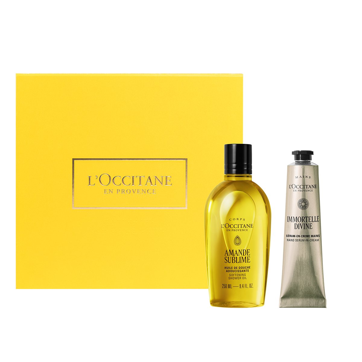 Dúo Consentirme: Sérum de Manos Immortelle Divina & Ducha Almendra Sublime