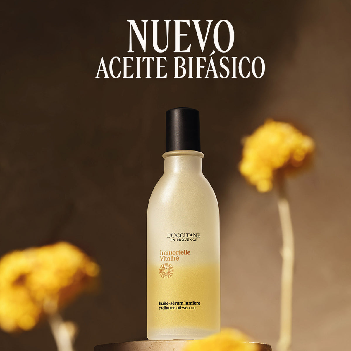 Aceite Capilar Bifásico Brillo y Protección Immortelle Vitalidad 50ml