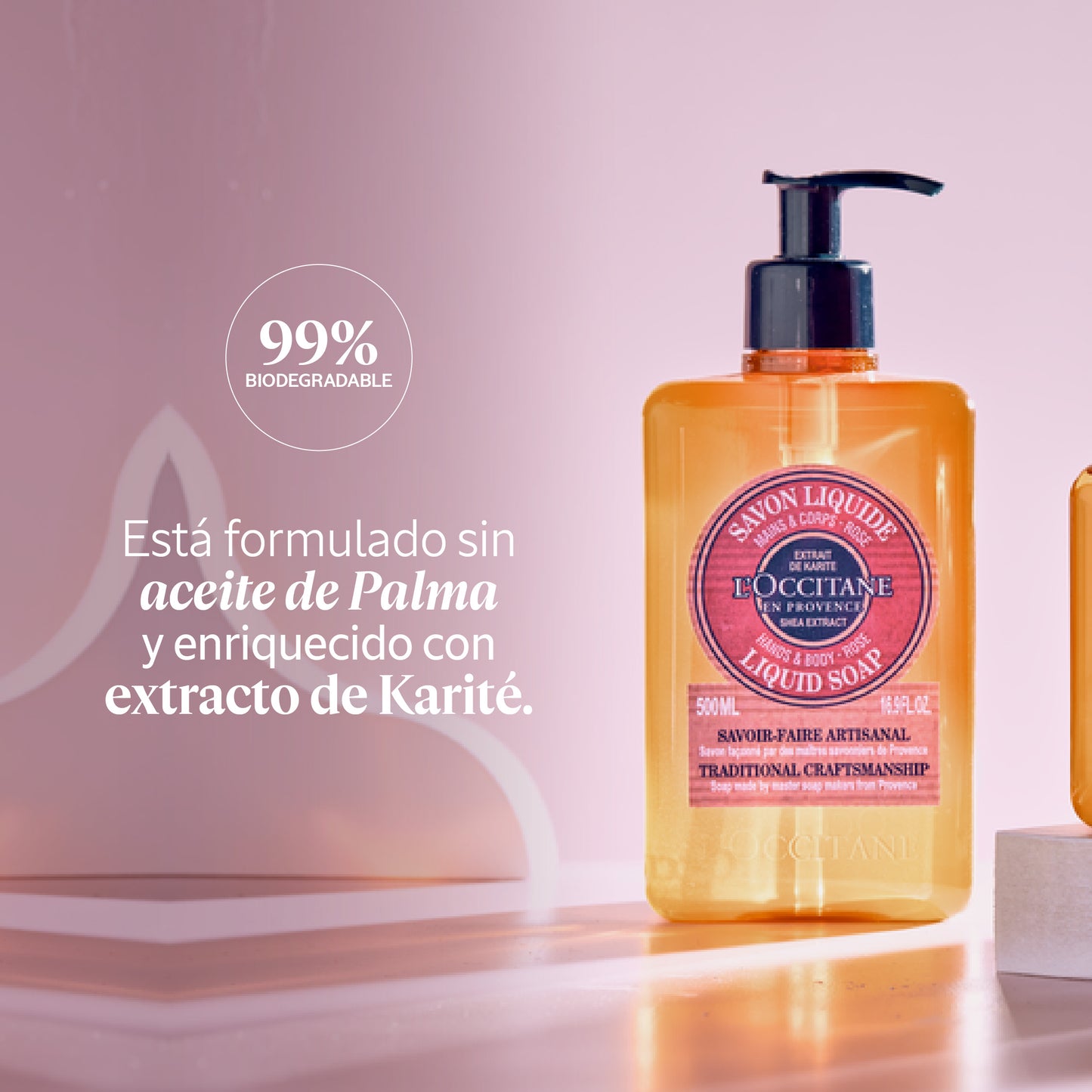 Jabón líquido Karité Rosa 500ml