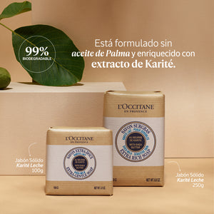 Jabón sólido Karité Leche 100g