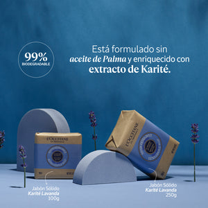 Jabón sólido Karité Lavanda 100g