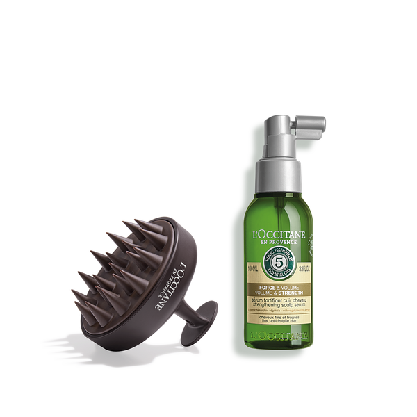 Sérum fortificante cuero cabelludo fuerza y volumen 100ml + Cepillo Masajeador Capilar