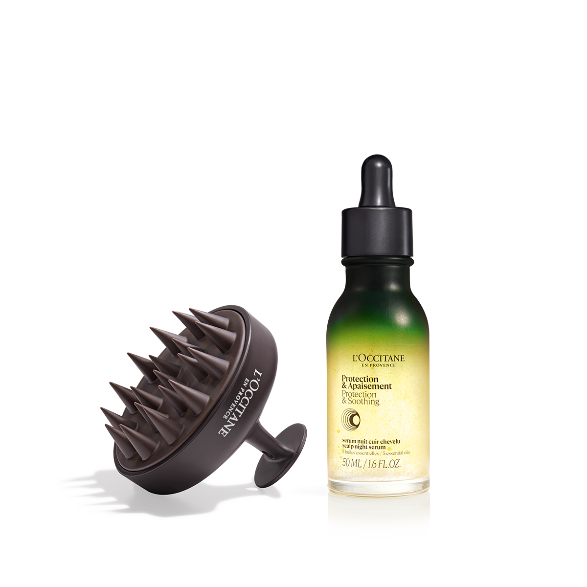 Sérum Nocturno para el Cuero Cabelludo 50ml + Cepillo Masajeador Capilar