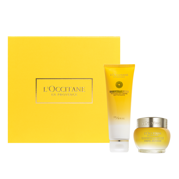 Dúo Crema hidratante y Espuma limpiadora Immortelle Divina