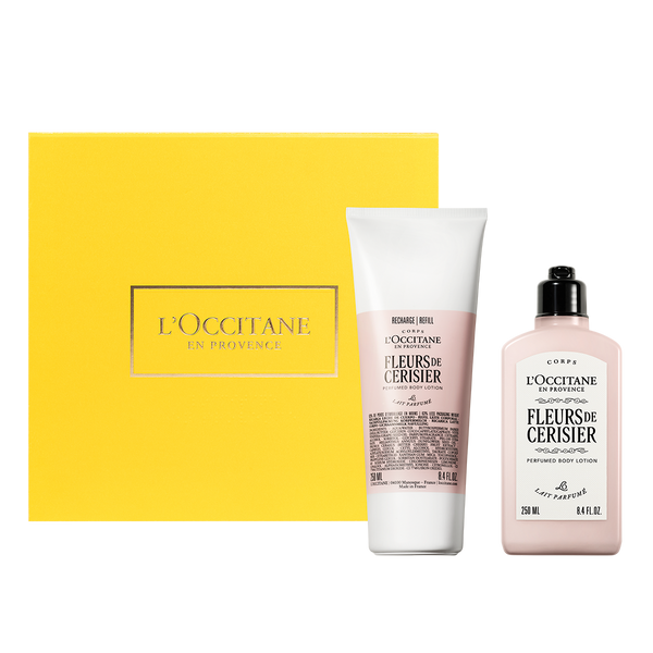 Set Flor de Cerezo: Leche Corporal Shimmering + Eco Refill