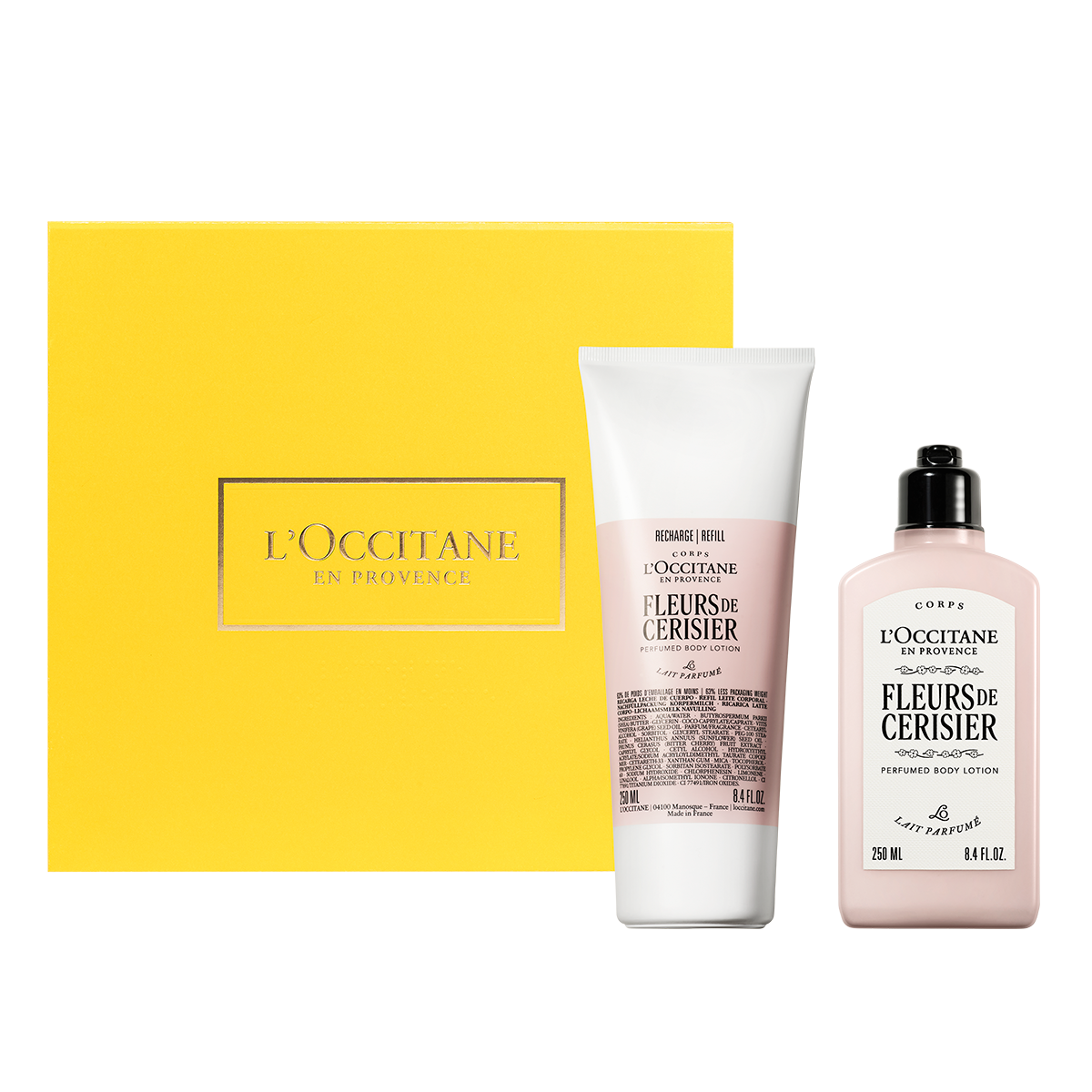 Set Flor de Cerezo: Leche Corporal Shimmering + Eco Refill
