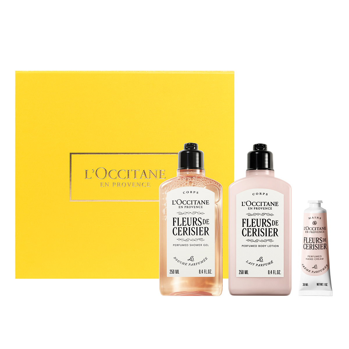 Ritual Flor de Cerezo: Gel de Ducha, Leche Corporal & Crema para Manos