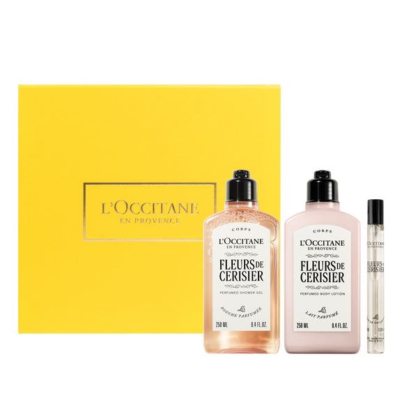 Ritual Flor de Cerezo: Gel de Ducha, Leche Corporal & Perfume 10ml