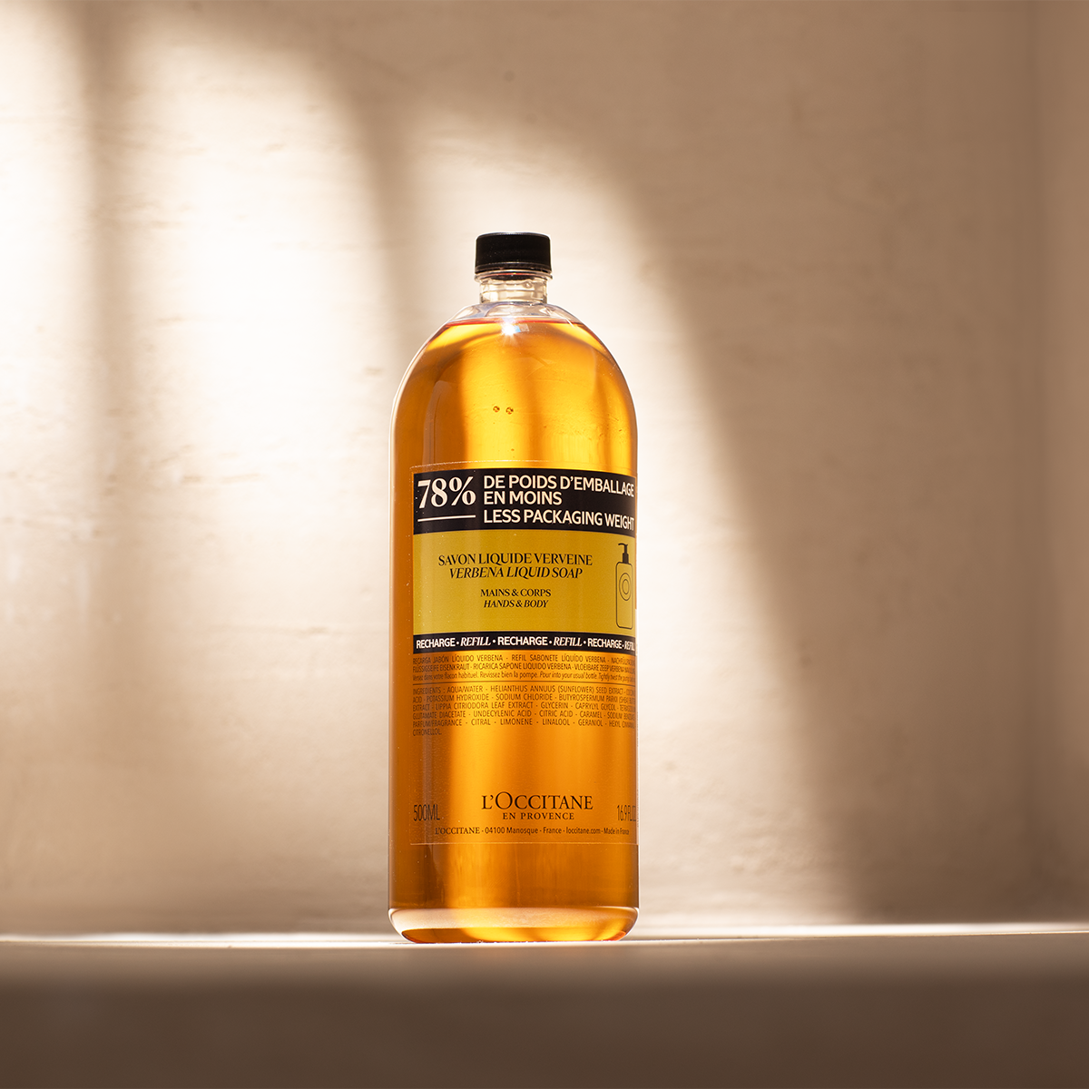 Eco Refill Jabón líquido manos y cuerpo Karité Verbena 500ml