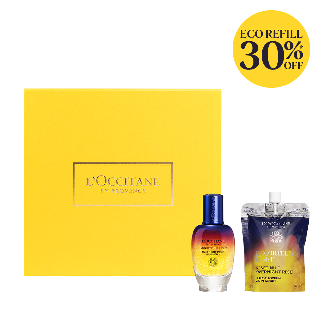 Dúo Sérum Facial Immortelle Reset 50ml y lleva Eco Refill con el 30%OFF