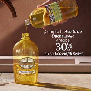 Dúo Aceite de Ducha de Almendras 500ml y lleva Eco Refill con el 30%OFF