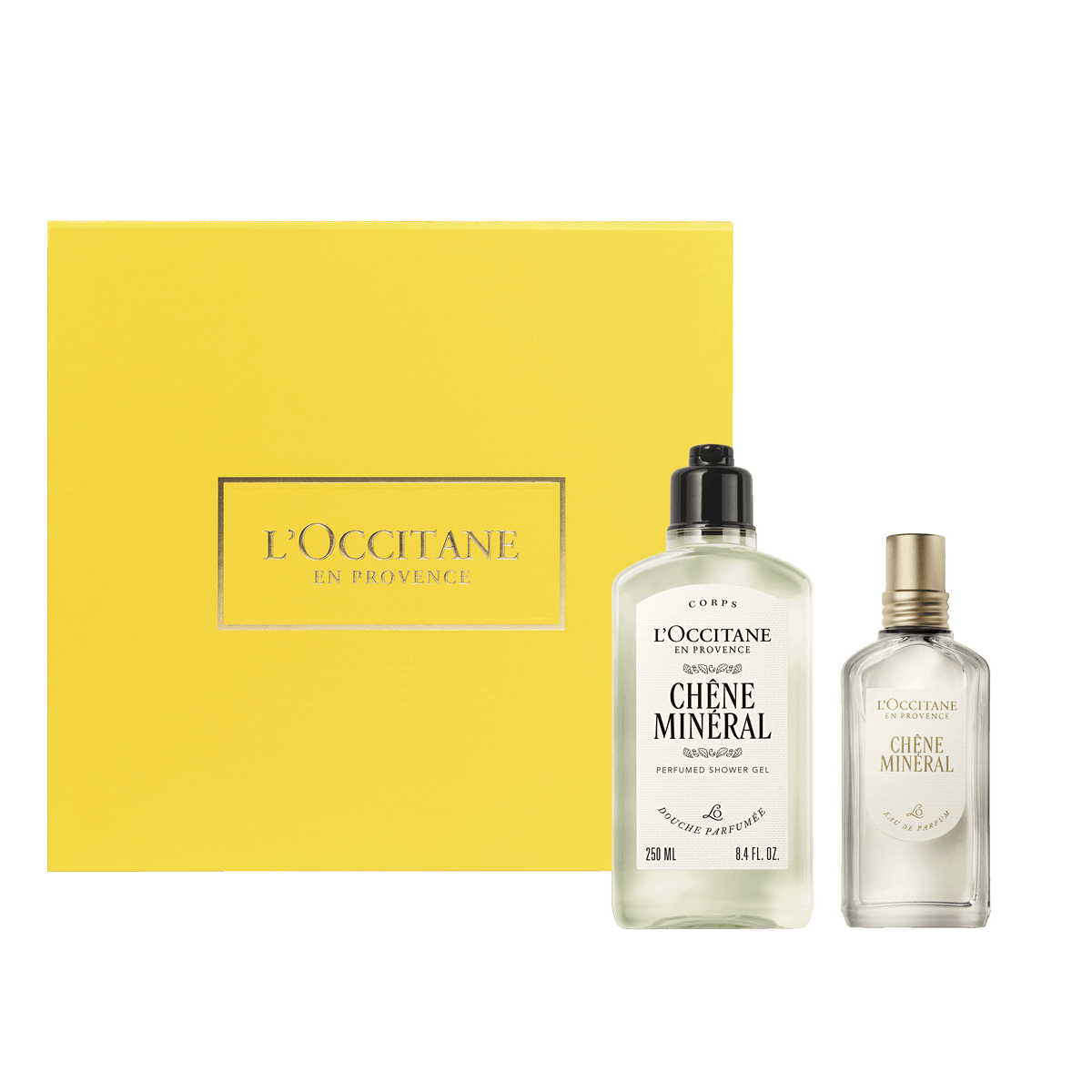 Dúo Chêne Minéral (Roble Mineral): Perfume 50ml & Gel de Ducha 250ml