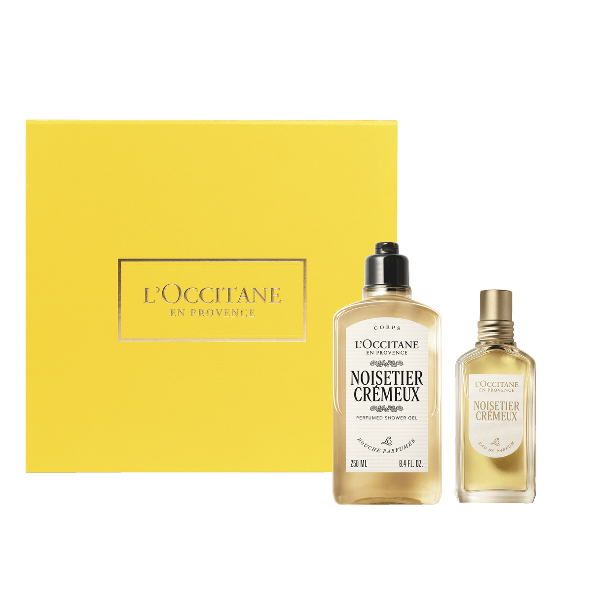 Dúo Noisetier Crémeux (Avellana Cremosa): Perfume 50ml & Gel de Ducha 250ml