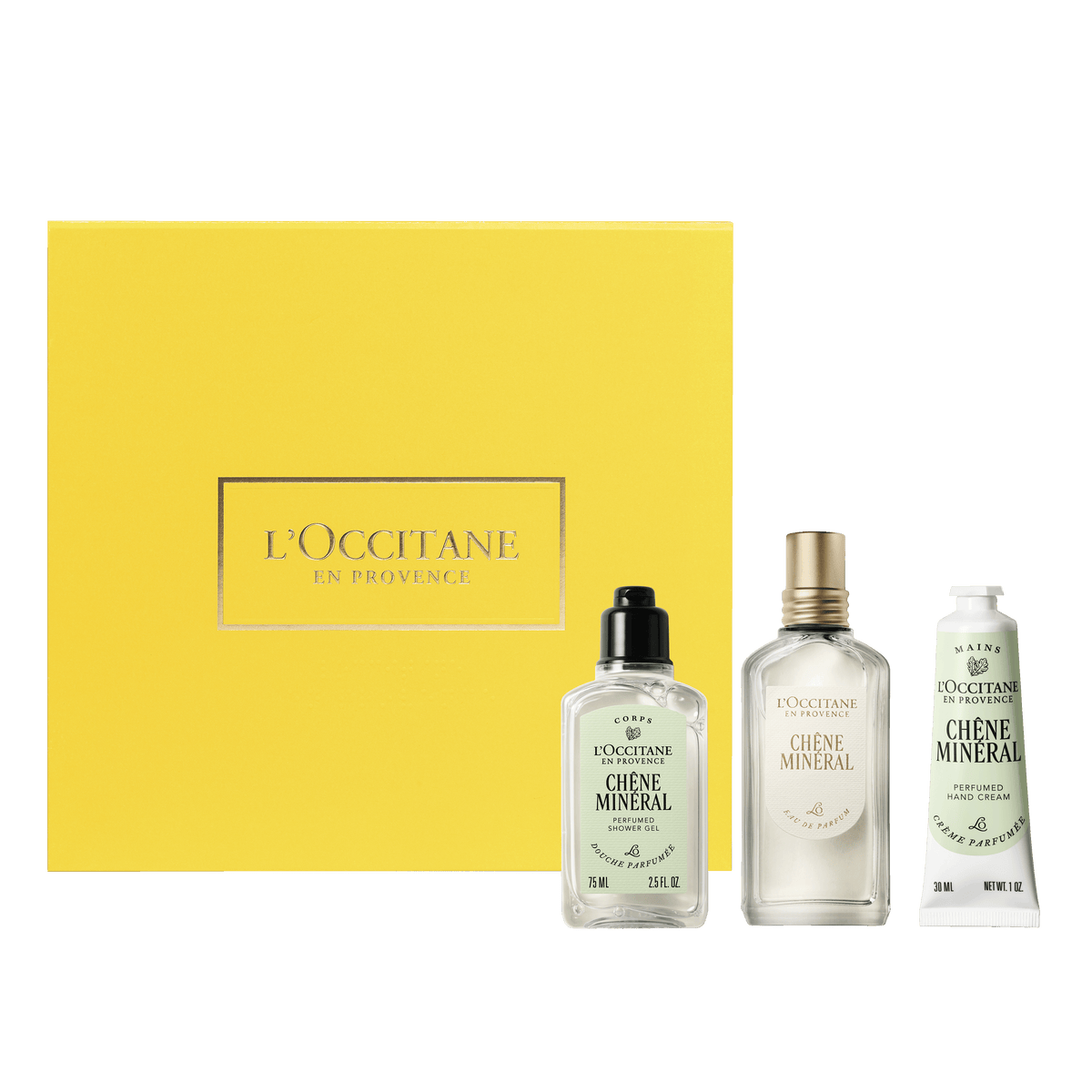 Ritual Chêne Minéral (Roble Mineral): Gel de Ducha, Perfume 50ml  & Crema para manos 30ml