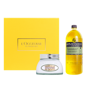 Dúo Concentrado de Leche de Almendras 200ml + Eco Refill Aceite de Ducha de Almendras 500ml