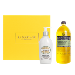 Dúo Velo de Leche de Almendras 240ml + Eco Refill Aceite de Ducha de Almendras 500ml